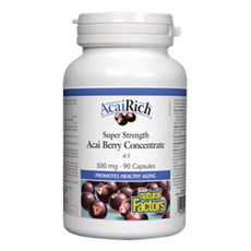 내추럴팩터스 아사이리치 500mg 90정 (Natural Factors AcaiRich®), 1개