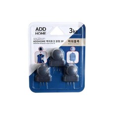 애완 벽지후크 원형5 그레이 고리 행거 헹거 걸이, 단일옵션, 에드홈타공벽지후크(원형5) 그레이