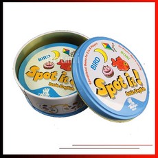全英文Spot it 找你妹桌遊 Basic English 卡牌遊戲 親子學習遊戲, 1個