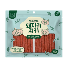 브리더랩 오독오독 돼지귀 간식, 1개, 500g