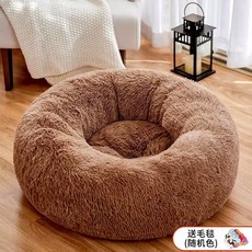 대형 강아지쿠션 수면방석 리트리버마약방석 래브라도, 1개, 다크커피 스웨이드 담요세트