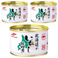 마루하니치로 홋카이도 정어리 미소된장 통조림, 150g, 3개