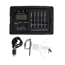 기타 5밴드 이퀄라이저 TEQ 5 어쿠스틱 프리앰프 전문가용 튜너 포함, 01 Black