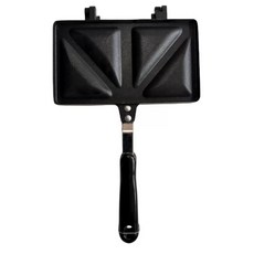 캠핑 메이커 후라이팬 양면 핫샌드위치 홈 토스트팬, F. 양면 샌드위치