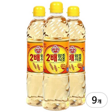 오뚜기 2배 양조식초, 900ml, 9개