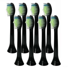 토비메모리 호환 필립스 전용 전동칫솔 실속형 옵티멀 칫솔모 HX6250 HX6263 HX6275 (블랙), 8개, 필립스 블랙