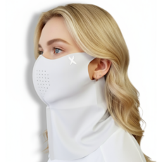 펜타엑스 스포츠 자외선차단 마스크 하프 얼굴 햇빛가리개, 1개, 아이스 실버