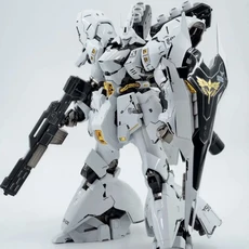 RG 1/144 MSN-04 사자비 화이트 스타 버전 조립 모델 키트 액션 피규어 데칼 포함 수집용 메카 장난감 책상, 01 STAR RG Sazabi