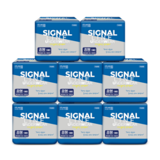 국산 성인기저귀 팬티형 중형80매(10매x8팩) 남녀공용 언더웨어 안심 요실금 시그널라인, 8개, 10매입, 중형