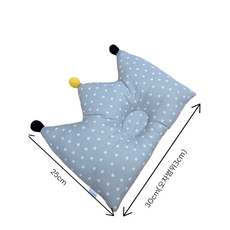 [로떼네] 국산 KC인증 순면 100%아기두상베개 짱구베개, 1개, 그레이