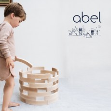 ABEL 아벨블럭 24피스 원목장난감 교구, 1개