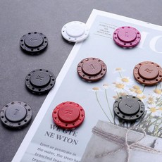 포유 DIY 셀프 수선 다용도 부자재 자석 단추 강력한 흡착력 원형 스냅, 화이트(한쌍)