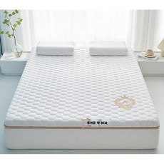 접이식 바닥 돌침대요 라지킹토퍼 두꺼운 손님용 매트리스, A. 풋볼 White 두께 9cm