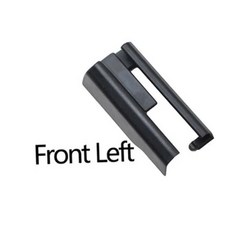 자동차 인테리어 부품 액세서리용 차량 블랙 시트 레일 슬라이딩 트랙 트림 패널, 1개, 2. Front Left