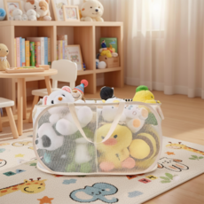 CozyLab 접이식 장난감 정리함 바구니 대용량 보관함 다용도 수납, 1개, 아이보리 2칸