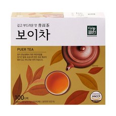 다농원 보이차 담터다방, 600mg, 1개, 100개입