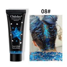 啫喱液體亮片身體眼影 耶誕彩妝變色龍軟管眼影, 1個, 銷售，購買等同默認公司免責申明）,30ml