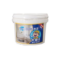 大頭兄妹 透明天冬聚脲 浴廁用含工具組(2組裝), 1桶