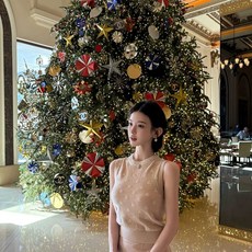 고급양모 여성 비즈 자수 니트 가디건 세트 조끼 베스트 프리미엄 여성의류