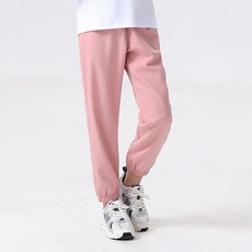 兒童防風防水加絨衝鋒褲 - 保暖刷毛登山褲, 粉色【涼感長褲】