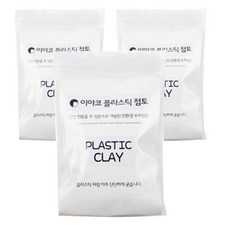 이야코 플라스틱 점토 200g, 3개