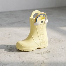 크록스 핸들 잇 레인보우 레인 부츠 키즈 유아 아동 주니어 BUTTERCREAM CRS211117