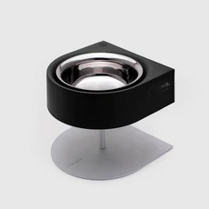 SPUTNIK 斯普尼克 寵物防蟻碗架組，三色可選，單/雙碗組合，防螞蟻寵物碗，寵物餵食碗, 黑色碗架