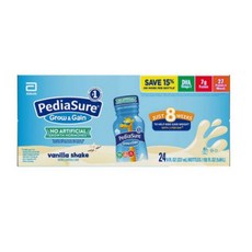 PediaSure 페디아슈어 그로우앤게인 쉐이크 237ml x 24개세트 초콜렛 바닐라 스트로베리, 바닐라 쉐이크 237ml 24개세트, 24개