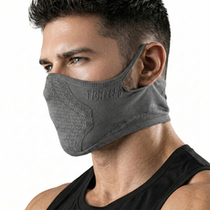 타이트엔드 양방향 스포츠 마스크 숏타입, 그레이