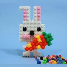 끼우는 미니블럭 만들기-토끼 나노블록 장식품 키덜트aja7+4ebj