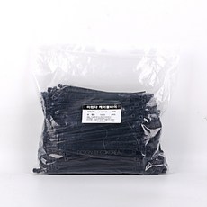 미란다 튼튼 케이블타이 200mm 흑(1봉 1000pcs) 전선정리 전선고정 작업용품, 미란다 튼튼 케이블타이 200mm 흑(1봉 1000pc