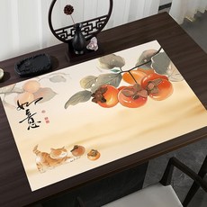 書法毛氈 國風桌墊 書法墊布 毛筆書法墊 寫字墊 加厚毛氈, 如意-【毛氈60*40cm新款來襲】