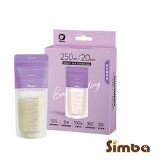 Simba 小獅王辛巴 母乳儲存袋 200ml, 1個, S1220F 250ml