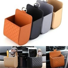 자동차 에어 벤트 보관 가방 정리함 전화 포켓 케이스 동전 카드 마운트 거치대 선글라스, random color 1pcs
