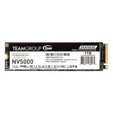 팀그룹 TEAMGROUP MP44L 500GB SLC 캐시 NVMe 1.4 PCIe Gen 4x4 M.2 2280 노트북 및 데스크탑 SSD (R/W 속도 최대 5000/250, 1TB, NV5000