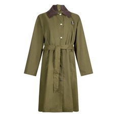 리우조 콘트라스트 칼라 후드 코트