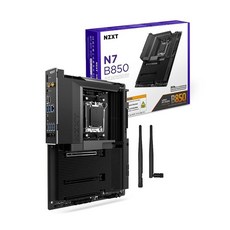NZXT N7 B850 - AMD AM5 ATX 게이밍 마더보드 Ryzen 9000/8000/7000-16+2+1 DDR5 3X M.2 PCIe 5.0 Wi-Fi 6E, Black_182603, AMD B850