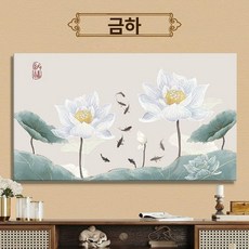 TV 덮개 가리개 55 전면커버 65인치 개양화 커버, 1개, 황금 연꽃