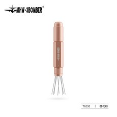 MHW-3BOMBER 접이식 WDT 도구 미니 조절 가능한 범위 커피 교반기 도구 간편한 휴대용 보관 여러 색상 바리스타 액세서리, Pink