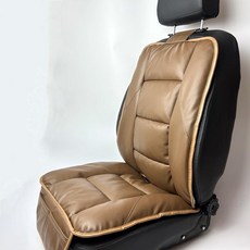 운전석용 차량 방석 사계절 소프트 쿠션형 시트패드 자동차 좌석 폭신한, 1개, 브라 운좌석+등받이