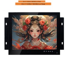 CHJ 8인치 LCD 모니터 산업용 오픈 프레임 디스플레이 화면 4:3 VGA AV BNC