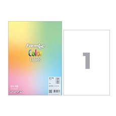 폼텍 CD-3130 컬러 라벨 A4 10매, 단품