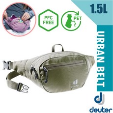 Deuter Urban Belt 輕量休閒腰包 1.5L 自行車胸包 錢包 護照手機包 3910420, 1個