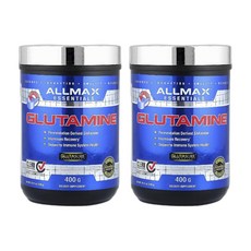 ALLMAX 글루타민 파우더 400g (14.11oz) 2병