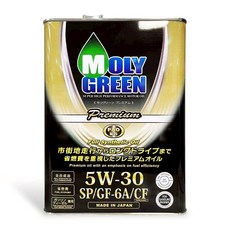 MOLY GREEN Premium 全合成機油 SP/GF-6A/CF 4L 日本製造, 5w30, 1個