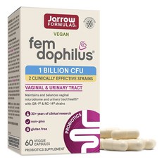 Jarrow FORMULAS 賈羅公式 女性Fem Dophilus10億CFU益生菌素食膠囊, 60顆, 1罐