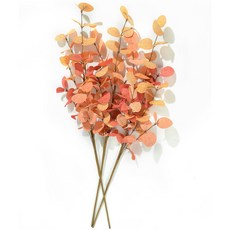 嗨購 尤加利葉仿真樹枝 婚慶家居綠植擺件裝飾, 花色, 1個