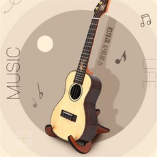 트리플스토어 우쿨렐레 보관대 접이식발판 우드받침대