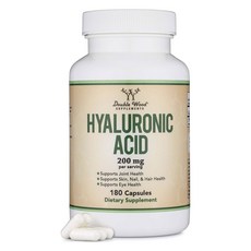 Double Wood Hyaluronic Acid 200mg 膠囊, 180錠, 1個