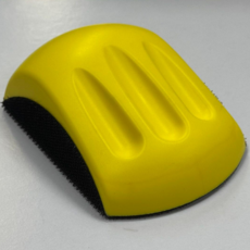 5인치 목공용 손사포 사포블럭 샌딩블럭, 노랑-마우스형, 1개